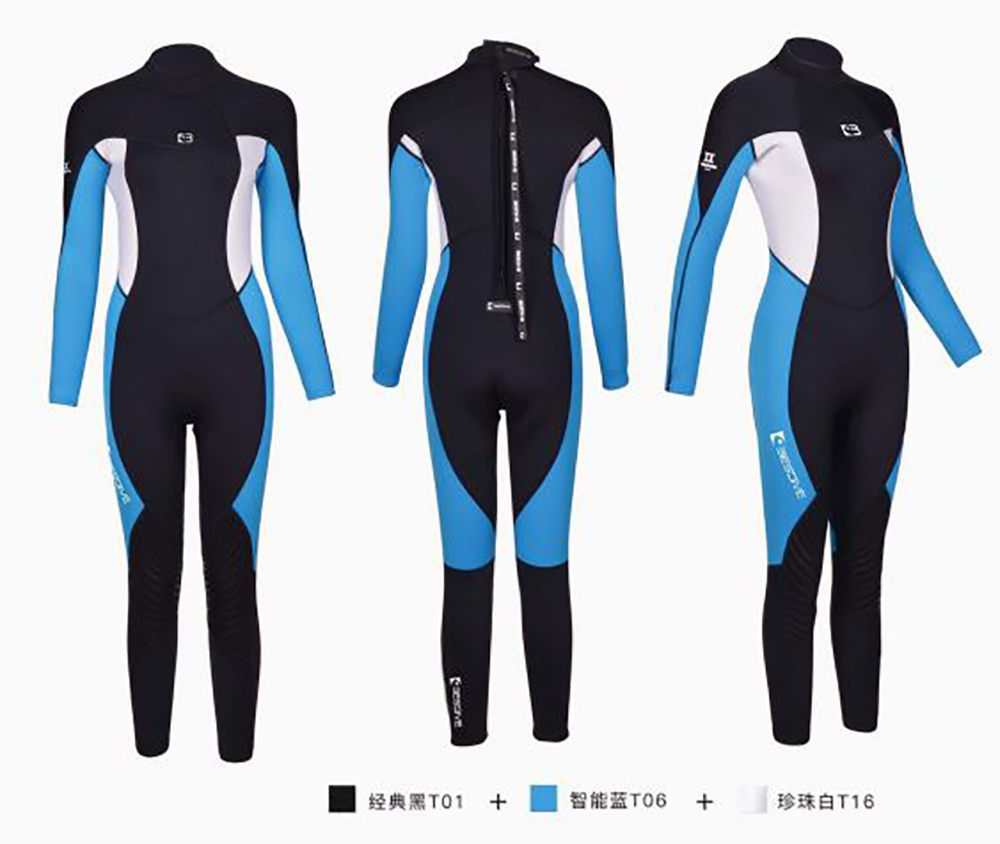 彩虹系列 3MM超彈長(zhǎng)款連體潛水衣 水肺濕衣 BESTDIVE潛水服